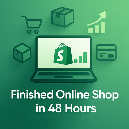 Finished online store in 48 hours – your start into e-commerce