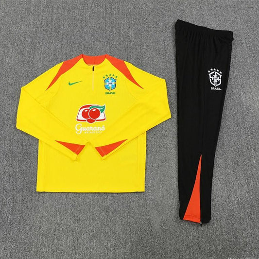 2025/2026 Brazil Yellow Half-Pull Tracksuit (Copy)