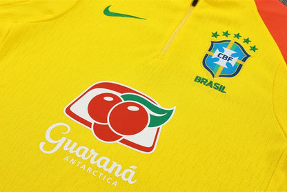 2025/2026 Brazil Yellow Half-Pull Tracksuit (Copy)